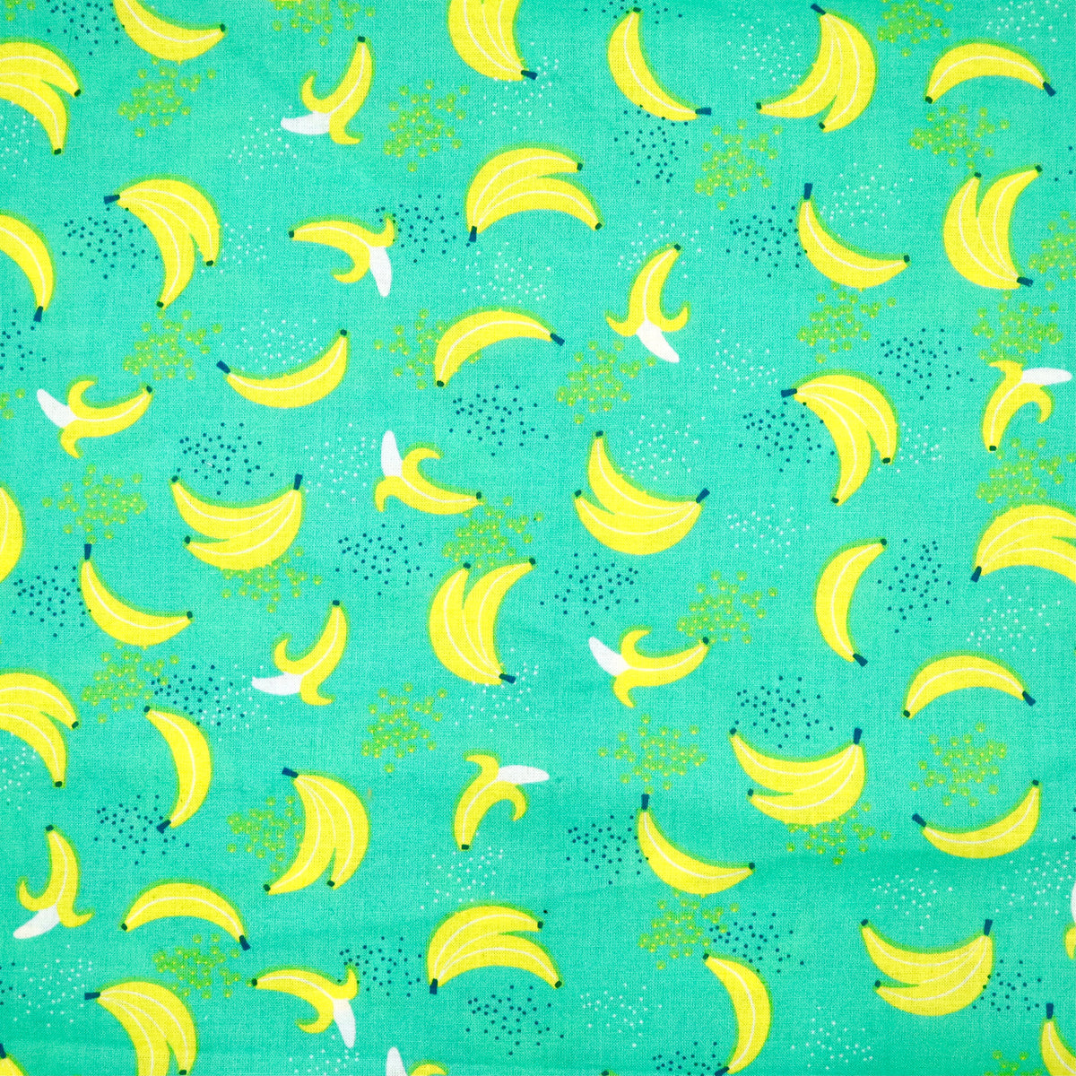 Aqua Bananas - Quilting Cotton