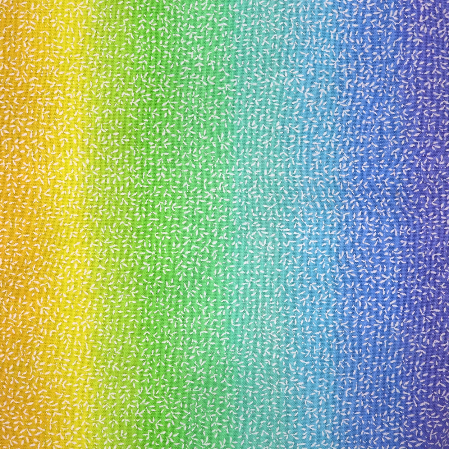 Vine Overlay on Rainbow - Quilting Cotton