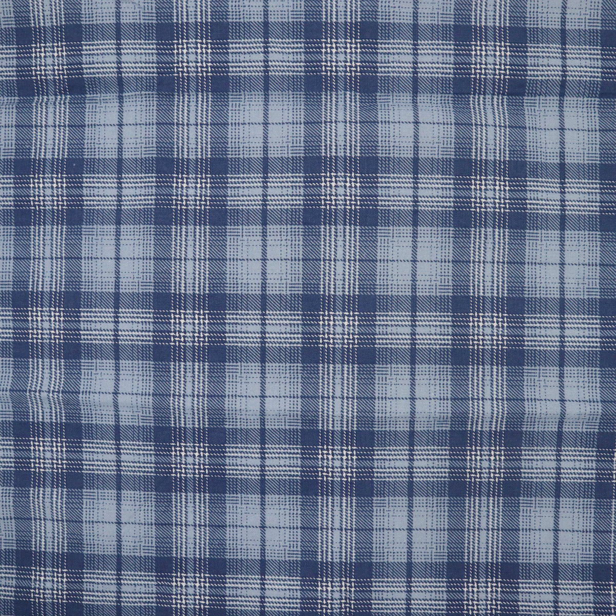 Blue Tartan Plaid - Quilting Cotton
