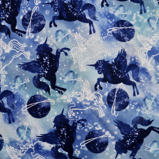 Blue Unicorn Dreams - Quilting Cotton