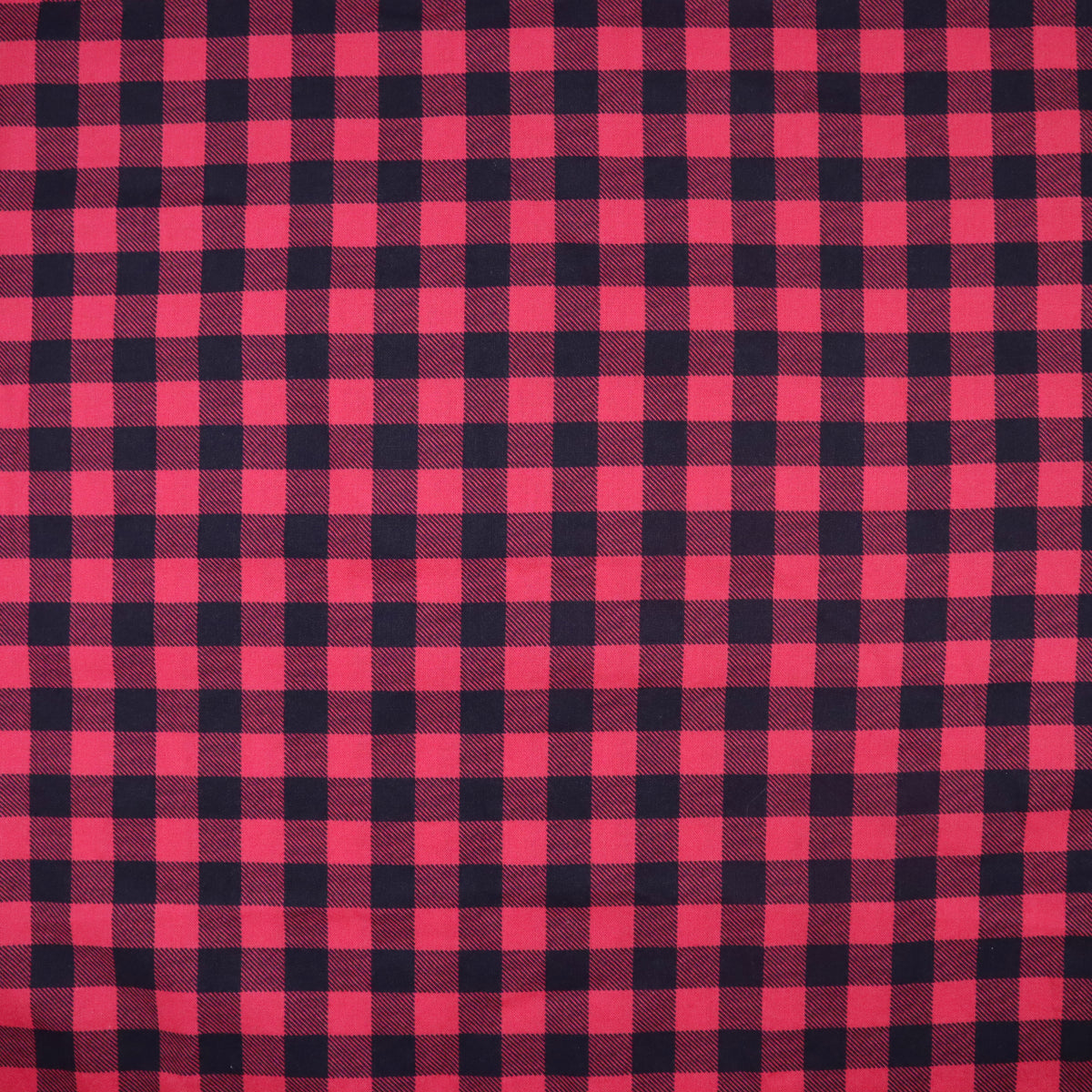 Black & Red Buffalo Plaid - Quilting Cotton
