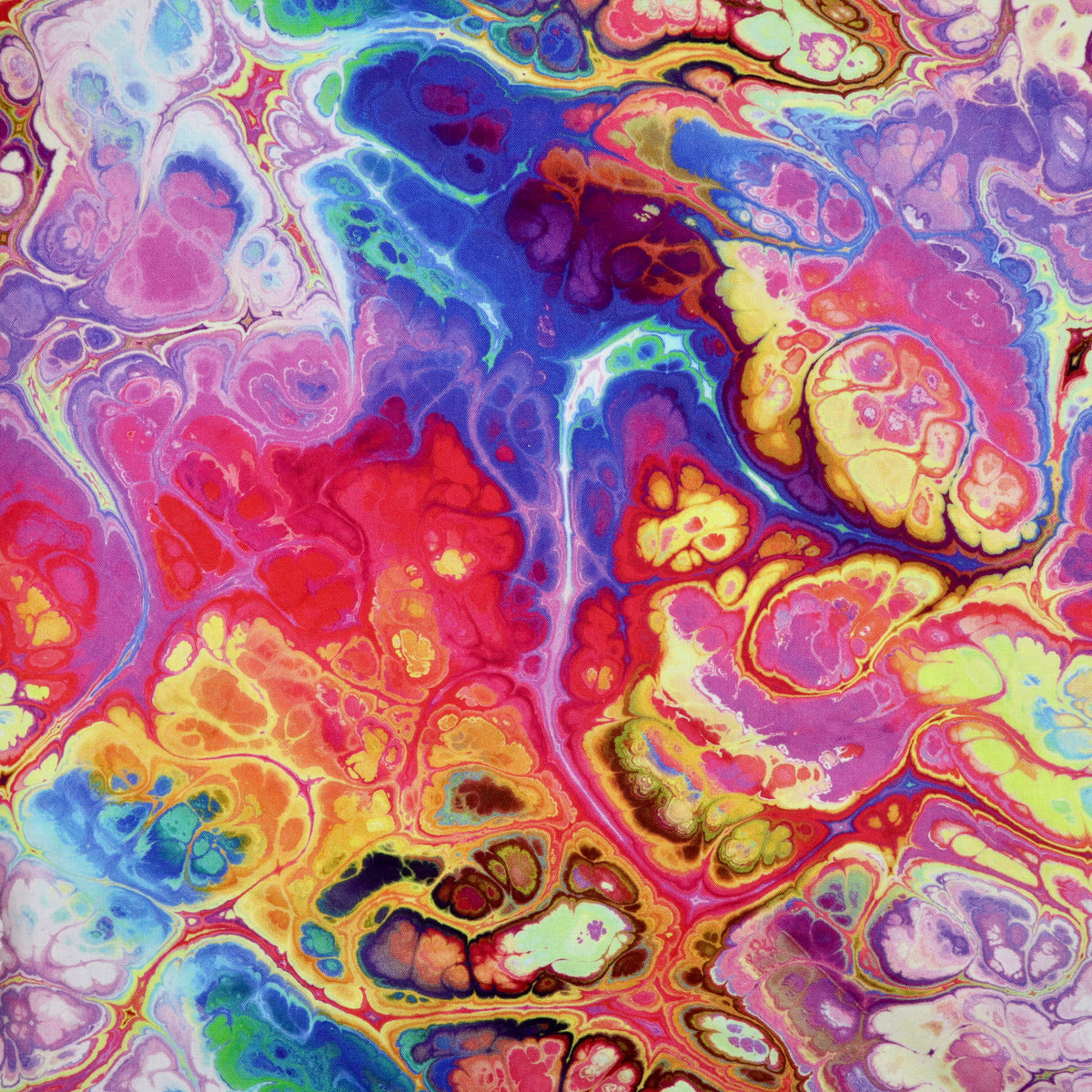 Cosmic Liquid Marble - Quilting Cotton