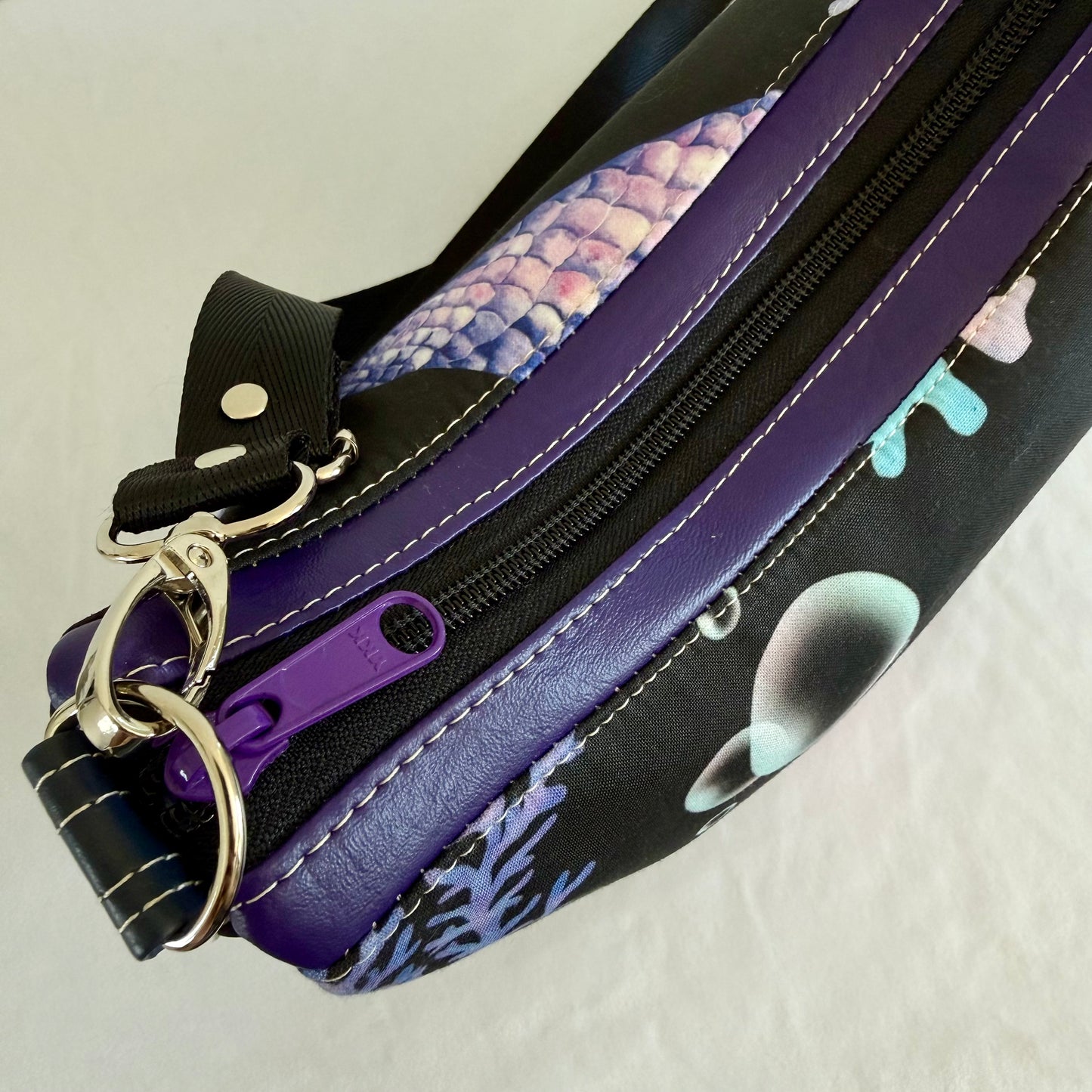 Smile Crescent Crossbody Bag with Removable Adjustable Strap