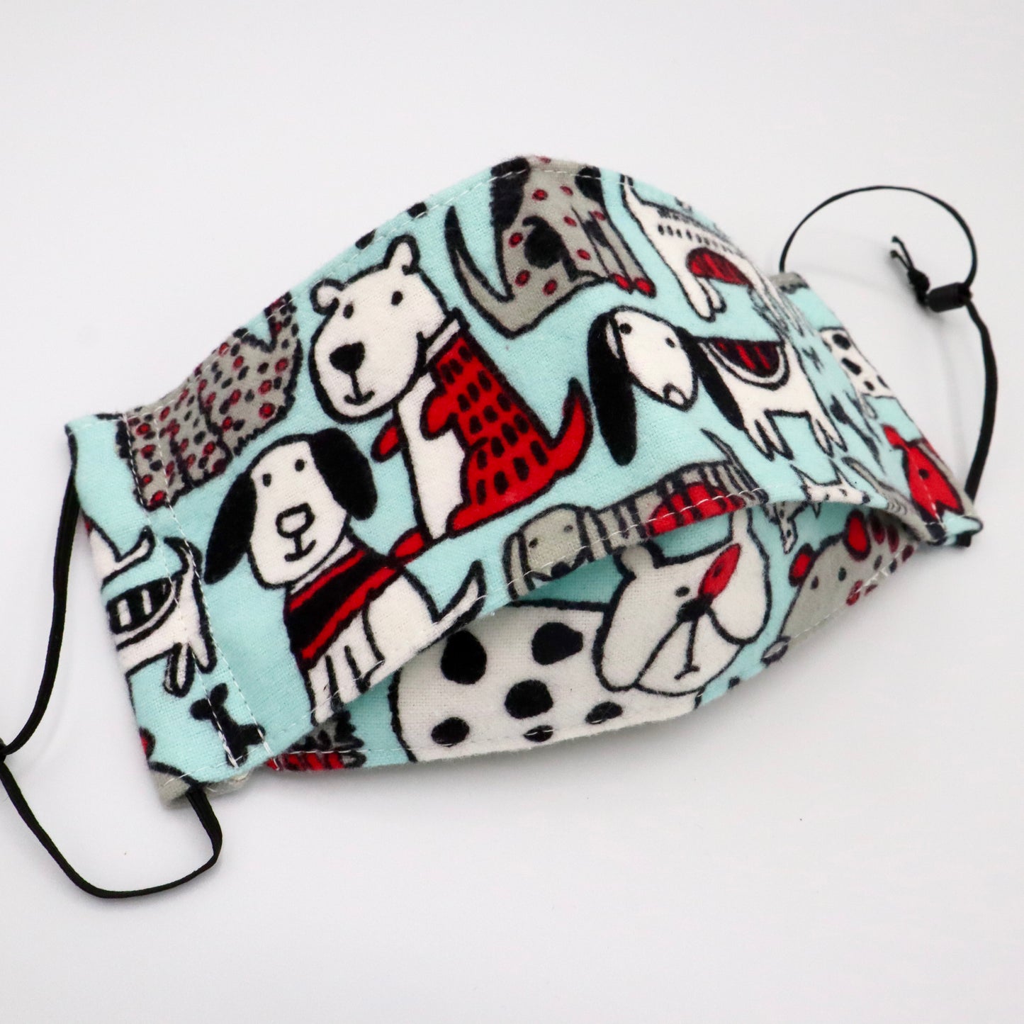 Doodle Dogs | 3D Face Mask with Nose Wire, Adjustable Ear Loops, and Optional Filter Pocket