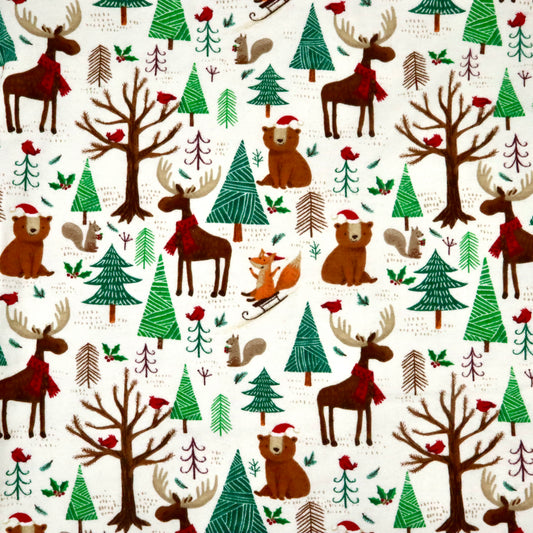Woodland Holiday Party - Cotton Flannel