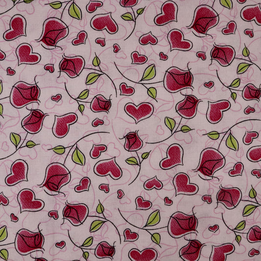 Hearts and Roses -Quilting Cotton