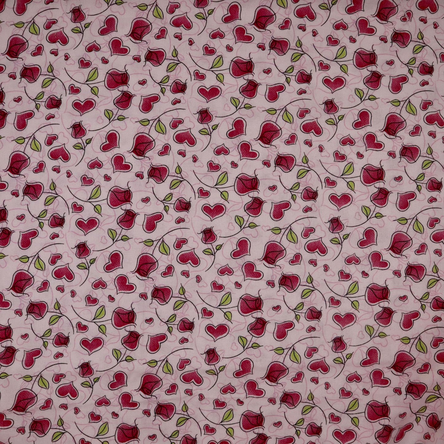 Hearts and Roses -Quilting Cotton