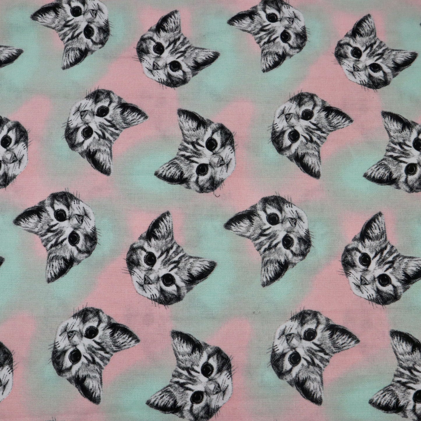 Pastel Cosmo Cats - Quilting Cotton