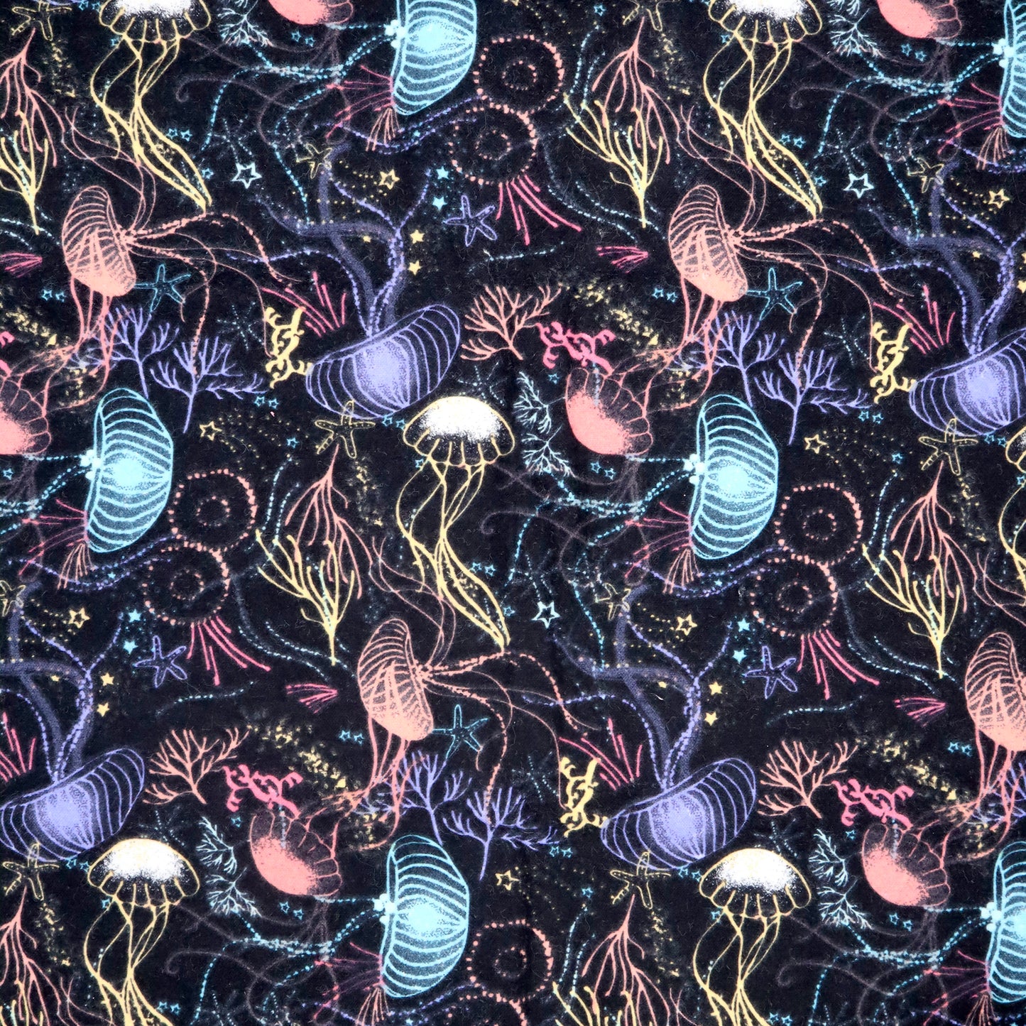 Deep Sea Jellyfish - Cotton Flannel