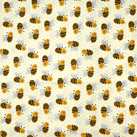 Happy Honeybees - Quilting Cotton