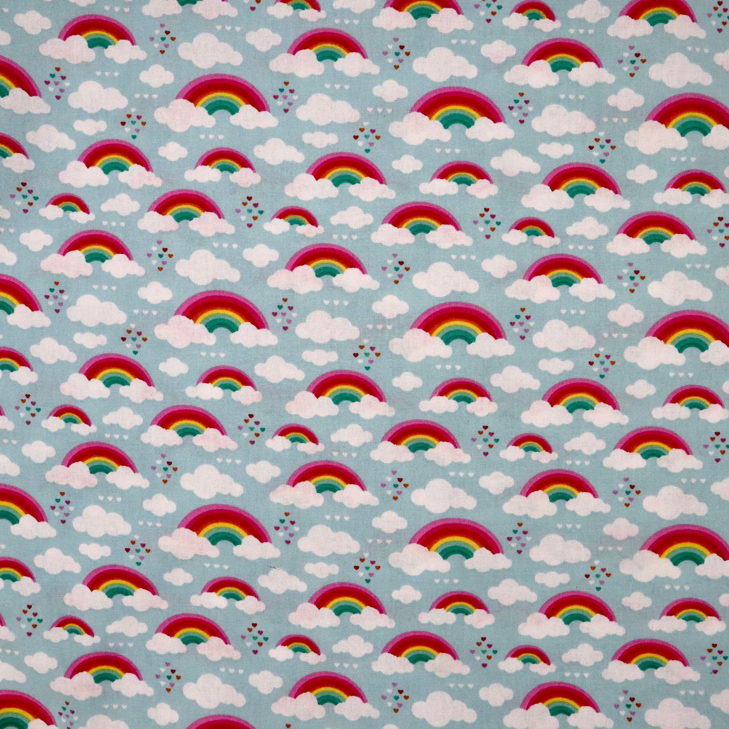 Rainbows & Hearts - Quilting Cotton