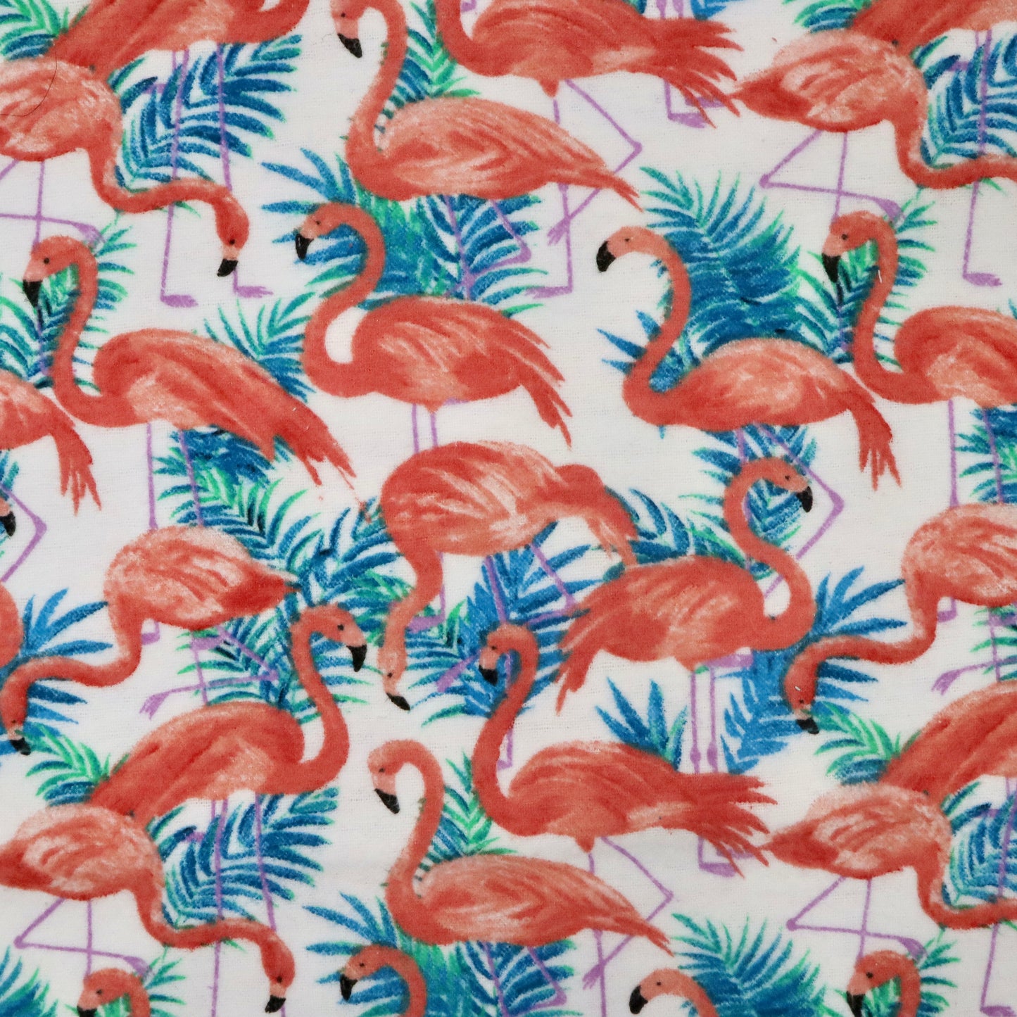 Tropical Flamingos - Cotton Flannel