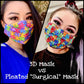 Pumpkin Polka Dot 2 Layer Cotton Face Mask with Filter Pocket, Nose Wire, Adjustable Ear Loops